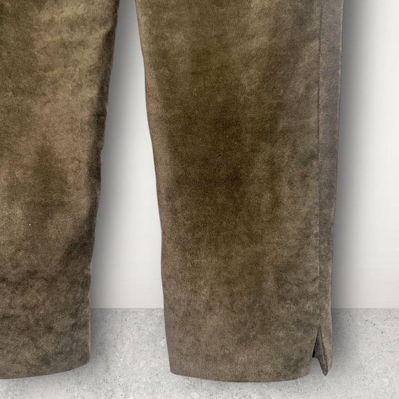 Kobi Halperin Women's Ankle- Length Trousers Size M Brown Stretchy and Velvety. - Picture 8 of 9